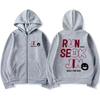 Jin Runseokjin World Tour Hoodie Men Women NEW Vintage Coat Fleece Casual Zip Up Jacket Autumn Winter Oversized Sweatshirts