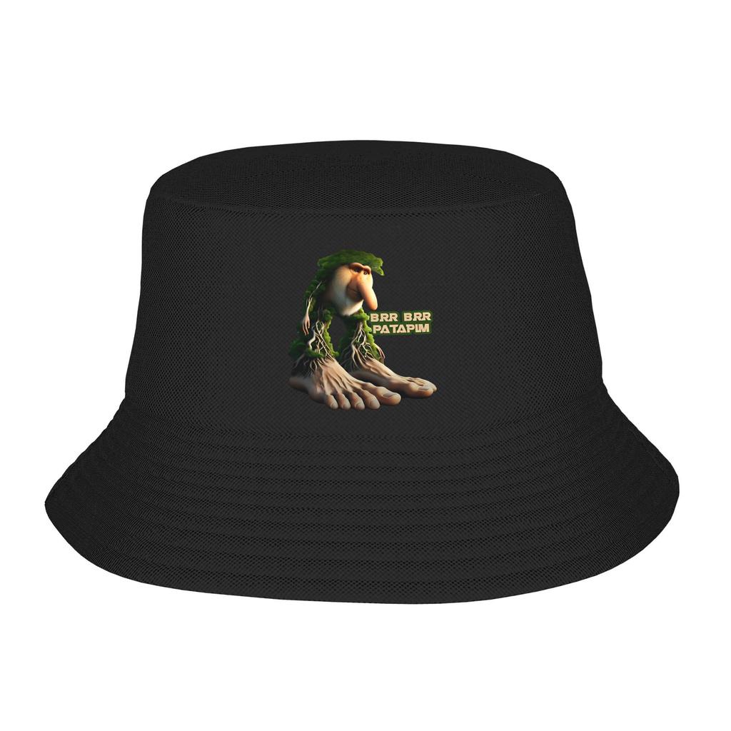 Unisex Bucket Hats Brainrot Brr Brr Patapim Beach Hatwear Camping Fishing Fisherman Caps Italian Meme Session Hat Dropshipping