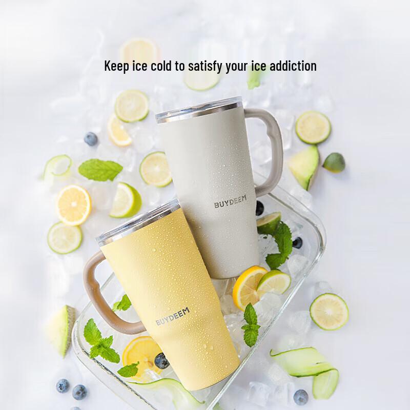 Buydeem Jumbo Stainless Steel Insulated Straw Tumbler