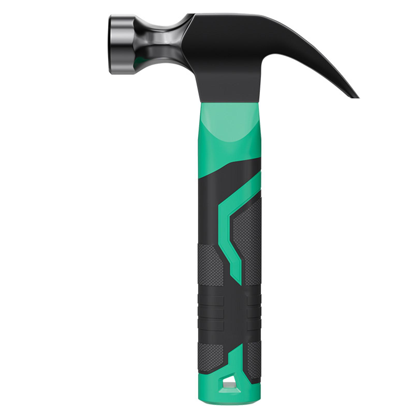 

Молоток с прямым гвоздодером Углеродистая сталь Молоток-гвоздодер Амортизирующая рукоятка для выдергивания гвоздей Деревообработка Ремонт