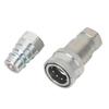 2 Pièces Coupleur Rapide Hydraulique Mâle et Femelle Filetage NPT 3/8 po ISO5675 Raccord Rapide Hydraulique