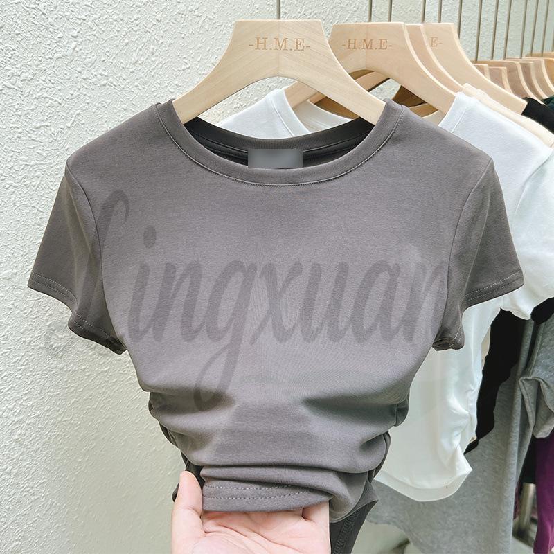 2026 Trendy Women's Pleated Short-Sleeve T-Shirt - Hot Girl Style