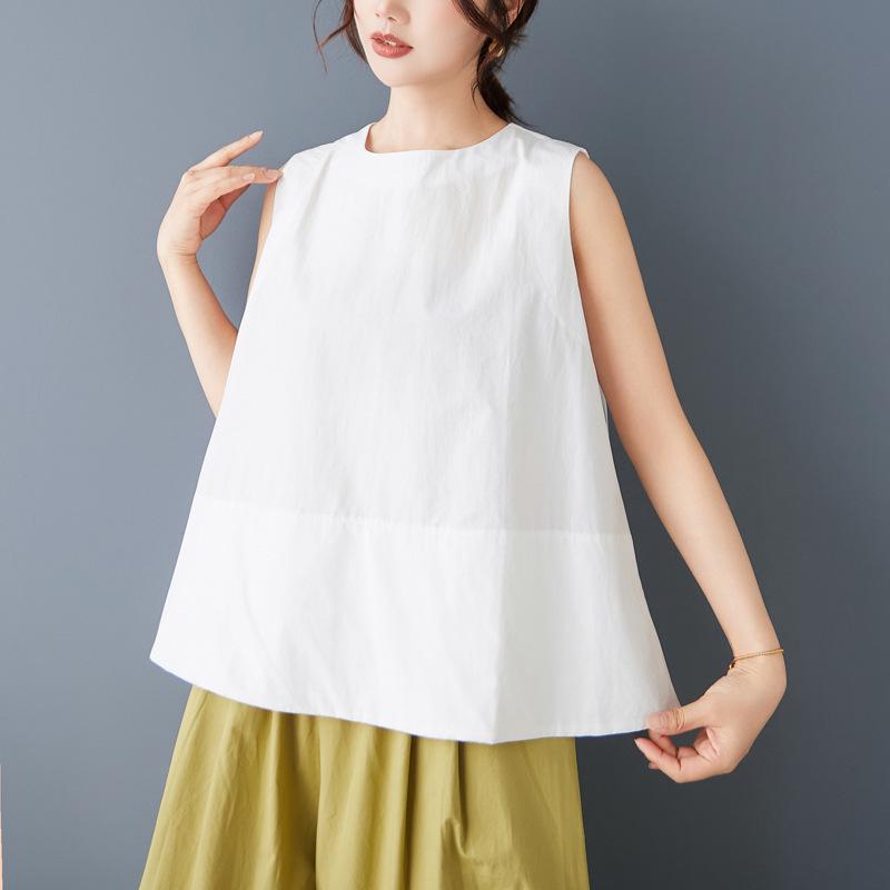 

2025 Women s Summer Sleeveless Top and Wide-Leg Pants Set M
