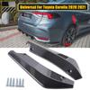 2 adet arka tampon Splitter yan spoiler Canard difüzör kapak Trim etiket evrensel Toyota Corolla araba için