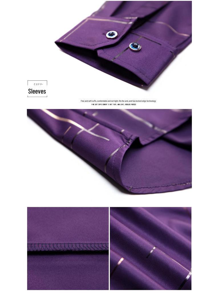 Modne koszule męskie w paski z długim rękawem: Moda swobodna na wiosnę i jesień