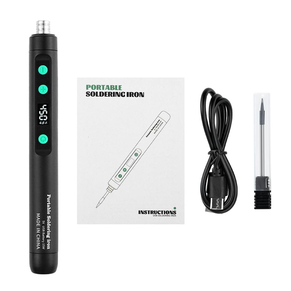 Wireless Soldering Iron Mini Electric Soldering Iron Portable soldering iron 15W Adjustable Temperature Soldering Tool Type-C 5V