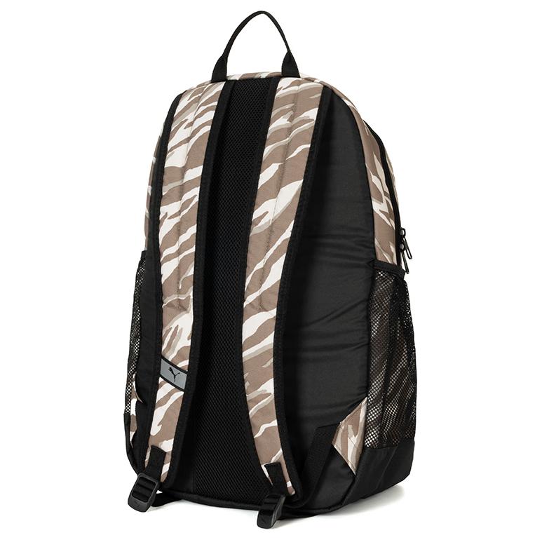 New PUMA Fabric Backpack Large Size Unisex Black & Khaki 091376-02