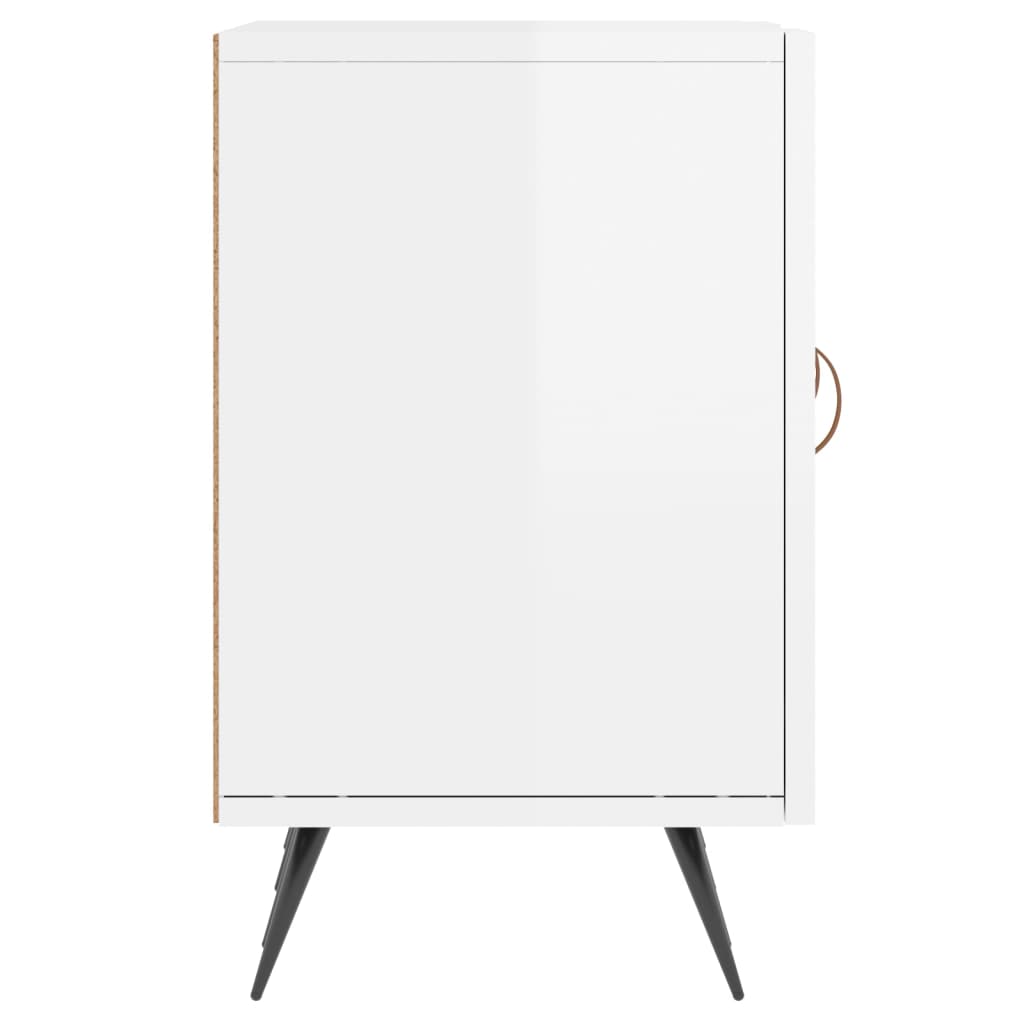 Glossy White TV Cabinet 150 x 30 x 50 cm Particleboard