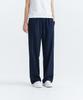 WHOLOVESART [Summer Fabric Added] Unisex Semi-Wide Elastic Waist Slacks Navy
