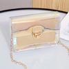 Refreshing Laser Transparent Shoulder Women's Bag Tide Crossbody Versatile Chain Small Square Bag