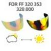 Clear Plated Visor for FF-353, 320, 328, 800 Motorcycle Helmets