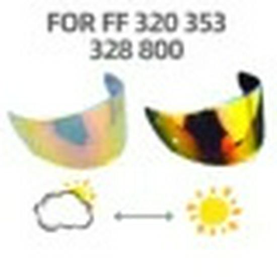 Clear Plated Visor for FF-353, 320, 328, 800 Motorcycle Helmets