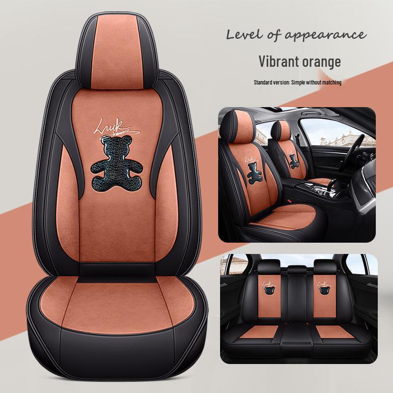 Cartoon Car Seat Covers for Beijing Hyundai Tucson, ix25, ix35, Sonata, and Sonata Eight - Tech Cloth Cushions