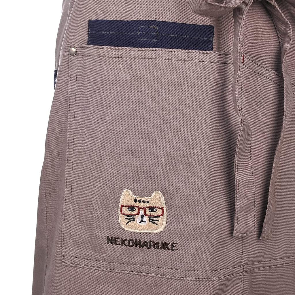 Maekakedo Nekozawa Katsuragi material apron GY front-tied