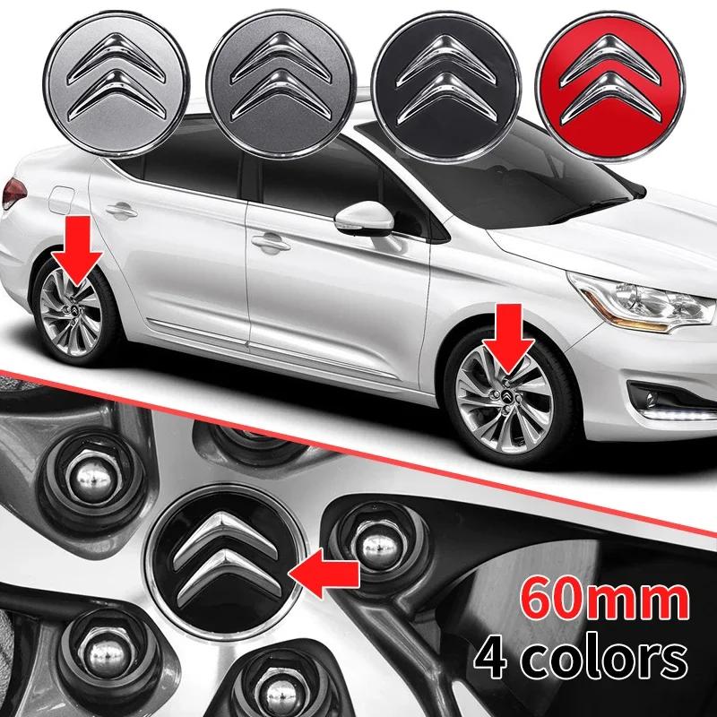 

4pcs 60mm Car Wheel Center Caps Emblem For Citroen C2 C3 C4 C5 C1 C6 Berling Xsara Picasso Saxo Cactus DS3 DS4 DS6 Accessories