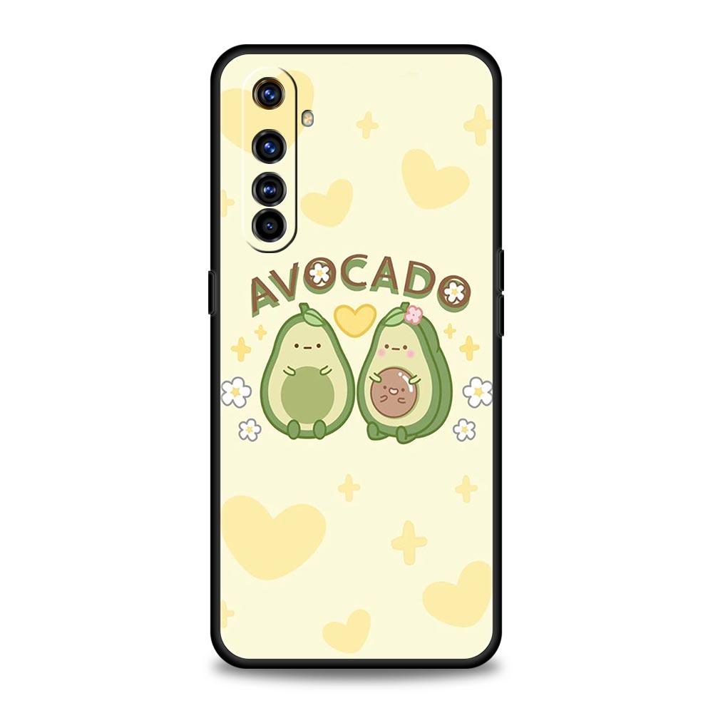 Cute Avocado Soft TPU For Realme 13 12 11 10 9 Pro Plus GT3 GT2 C21 C25 C35 C53 C55 C67 Pro 5G Phone Case Cover Fundas Capas Bag