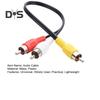 High-Fidelity Audio Cable Stable Universal 2 RCA Male To 1 RCA Female Y Splitter Cable Speaker Stereo Audio Adapter Cord