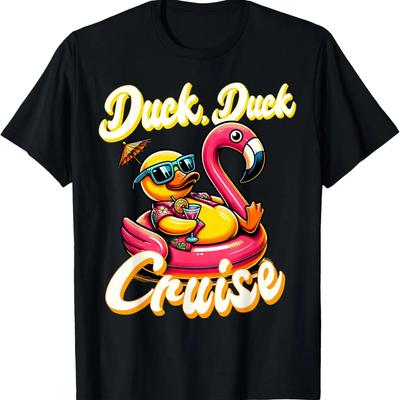 Cruising Ducks Duck Duck Cruise Rodinná dovolená Gumová kachnička Tričko