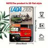 Lada Retro Metal Tin Sign Garage Wall Decor Vintage Car