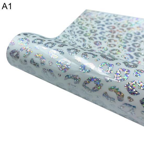 

1 Roll Craft Vinyl Rainbow Leopard Pattern Water Resistant PVC Mermaid Precut Vinyl for DIY Projects A 1 белый