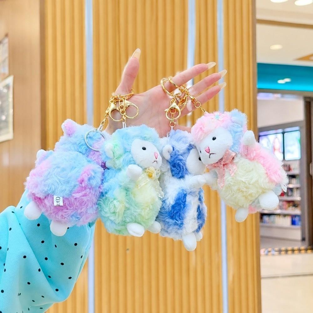 Fleece Plush Sheep Toy Adorable Bag Hanging Pendant Kawaii Fluffy Animal Doll Birthday Present
