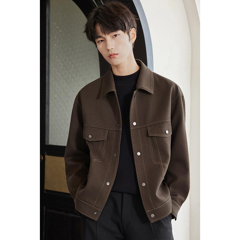 Men's Trendy Casual Lapel Jacket - Spring & Autumn 2025 Collection