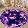 3D P-P0kemon Gengar Round Rugs Bedroom Living Room Home Decor Floor Mats for Kids Room Bath Chair Mat Carpet Next Day Shipping