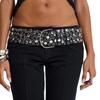 Full Rivet Studded Belt Classical Designs Corset Belt for Punk Lover Great for Various Waist Size Streetwear Accessory
