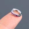 Huggie Hoop Earring Nose Ring Cubic Zirconia CZ Ear Piercing Zircon Ear Stud Colorful CZ Earrings