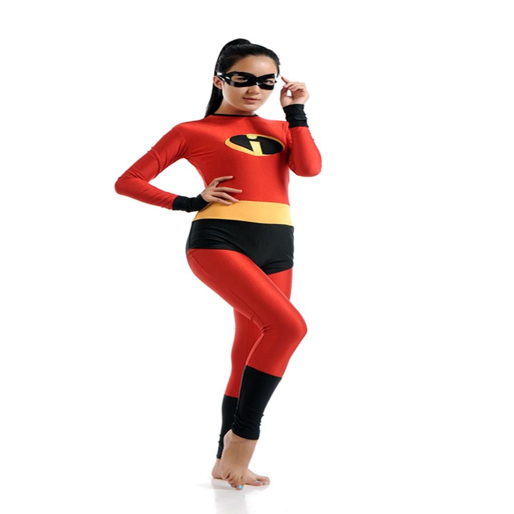 Costumes Incredibles Woman Man Boys Girls Halloween Party Cosplay With 2pcs Mask