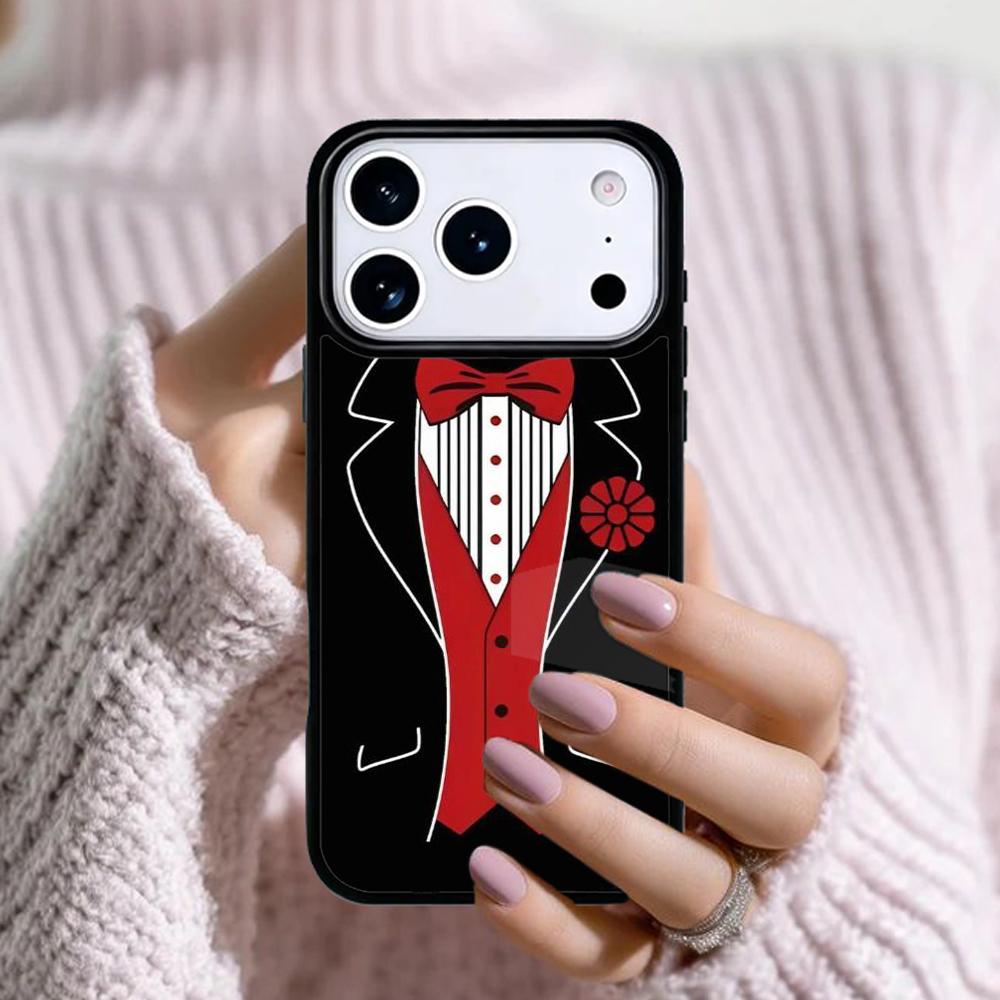 Man Suit Shirt Tie Phone Case For Apple iPhone 17 Air 16E 15 14 Plus 13 12 11 Pro Max Mini Funda Cover
