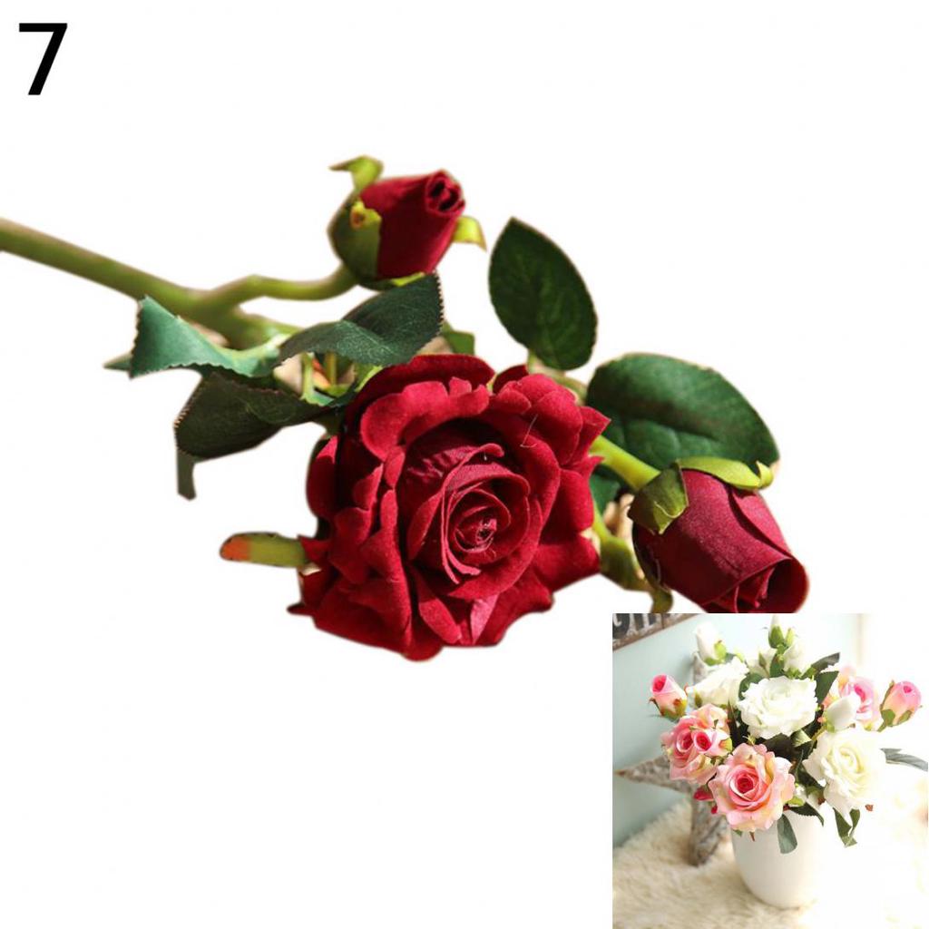 House & Kitchen Store Artificial Rose Flowers Cloth Centerpiece Craft Wedding Party Home Decor