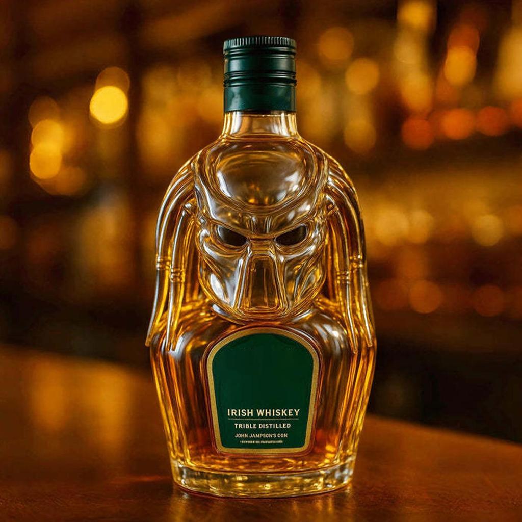 Liquor Decanters 300ml Decanters for Alcohol Airtight Lid 3D Design Empty Container for Wine Beverages Home Cellar Gathering