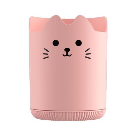 

Держатель для ручек, вращающийся на 360 градусов дизайн с рисунком кота, органайзер для канцелярских принадлежностей большой емкости, настольный аксессуар розовый