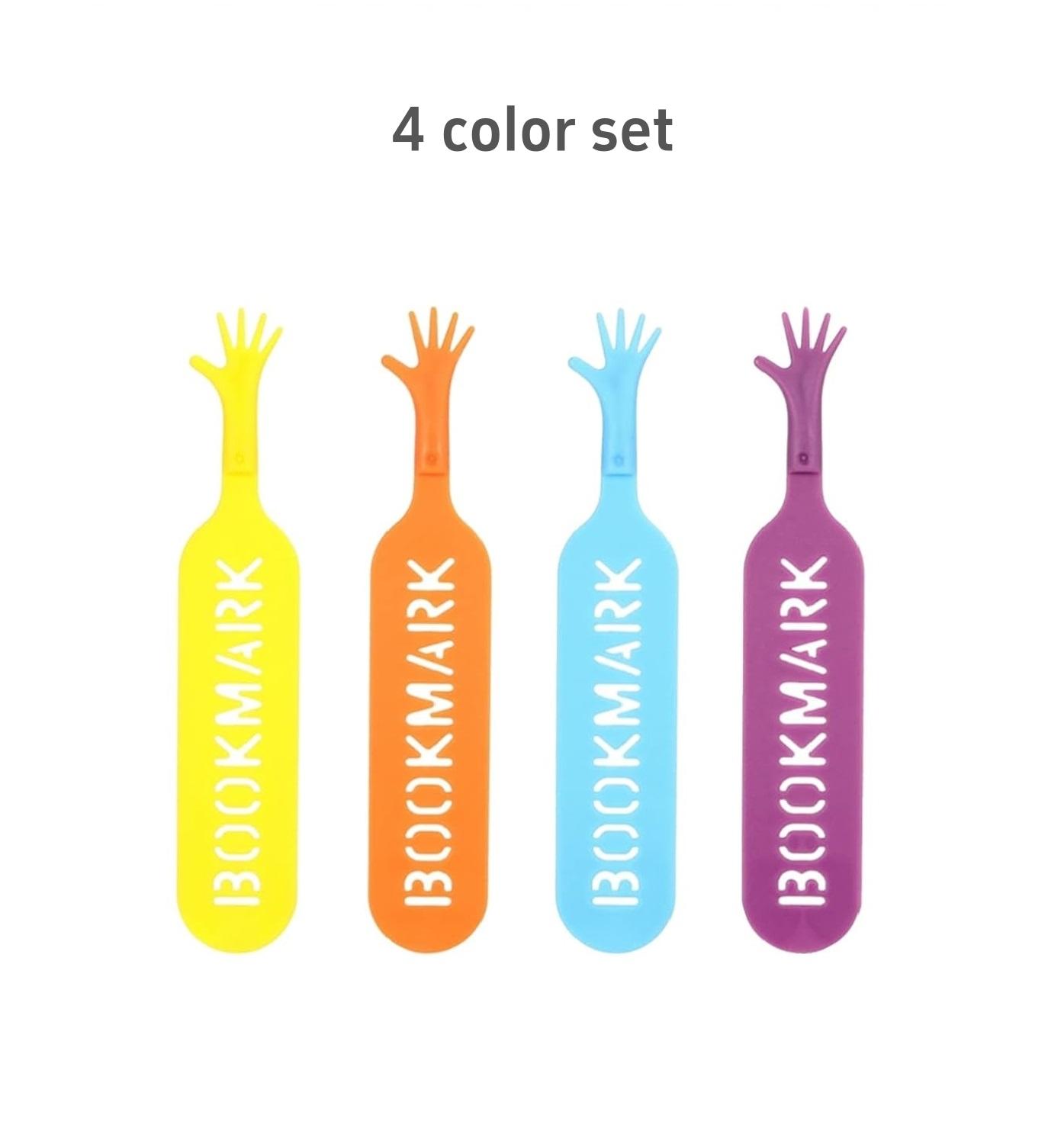 

4 шт. Мини-закладки для книг в виде 3D-мультяшных пальчиков, держатель для маркеров страниц, уникальные подарки для чтения