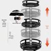 Rotating Kitchen Spice Rack & Multi-layer Storage for Countertop