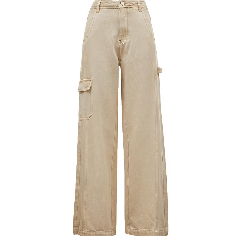 

ONLY Women s High-Waisted Loose Straight Jeans S Standard