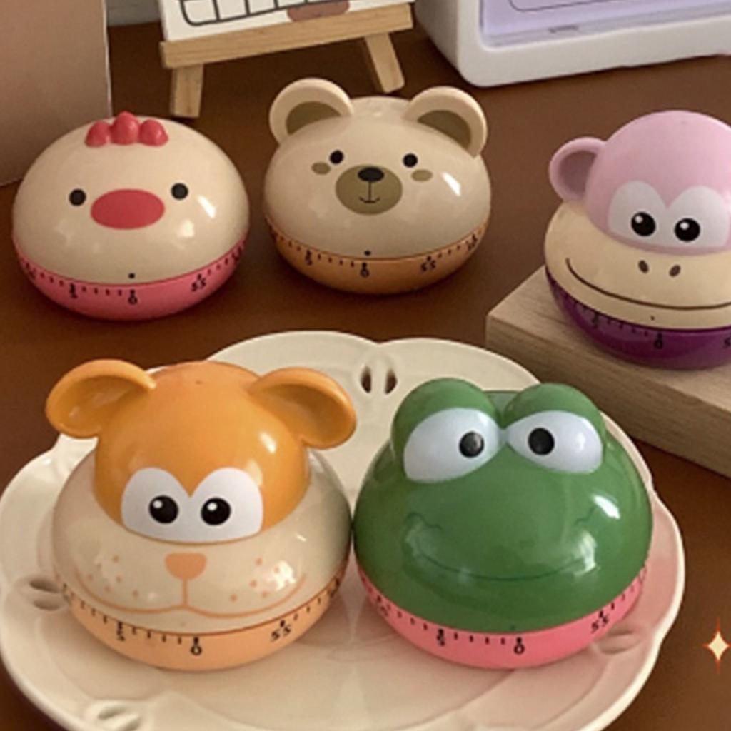 Mechanische Küchentimer Cartoon Tierform Genau 60 Minuten Manueller Timer für Studenten