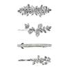 Sparkling Rhinestones Bride Hair Clip Wedding Hair Pin Spring Barrette Hair Ornament for Bride Ceremony Photography Wear