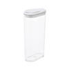 Airtight Food Storage Container Clear Plastic Container with Flip-Top Lids for Kitchen Pantry Organization Dry Food Storage Jar for Sugar Flour