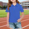 Short Sleeve Polo Shirt for Girls Classic Collar Design Breathable Lightweight Fabric Suitable for Daily Wear School Uniforms Outdoor Activities