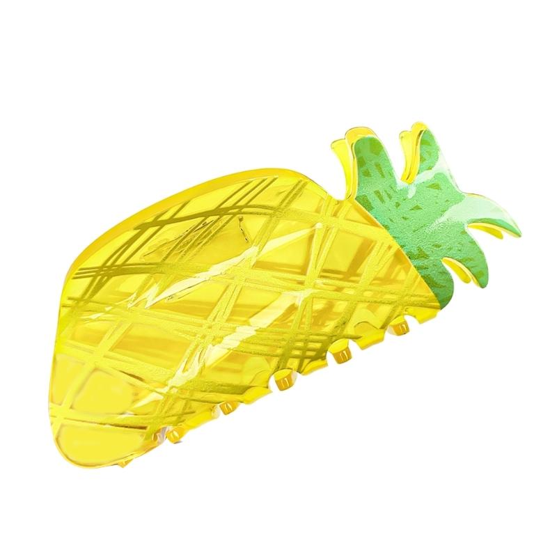 Cute Fruit Shaped Hair Claw Acrylic Hairpin Multifunctional Hair Clip Hairpieces Creative Children's Hair Decoration