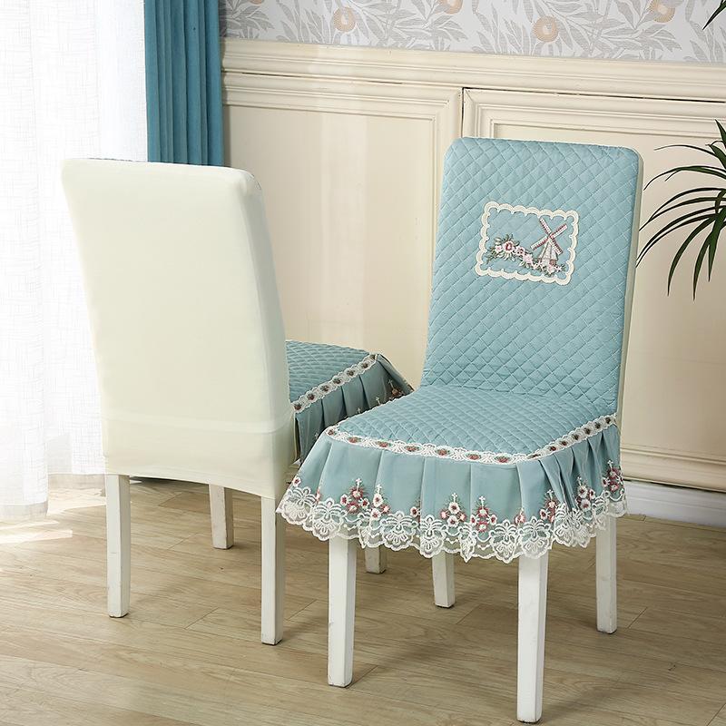 

Chair Cover Latest Style Full-inclusive Backrest Integrated Stool Cover 4-season Universal Chair Back Cover Premium High-end Dining Chair Case One size