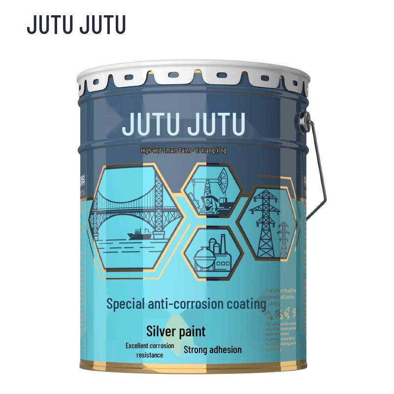 Jutu Oil-based Silver Powder Metal Anti-Rust Paint 20L (18KG)