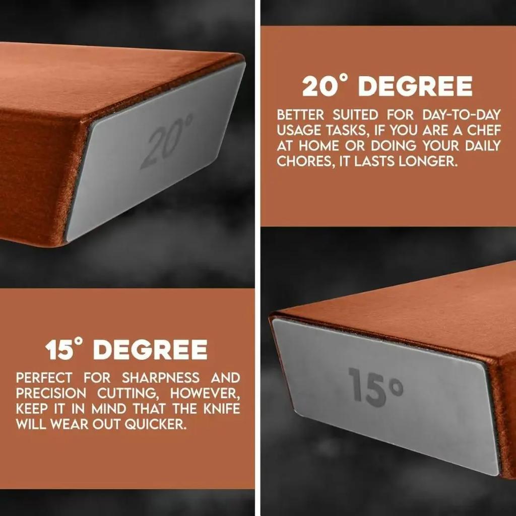 Nová válcová bruska na nože Oboustranný diamantový brusný kámen 15_20° stupňů Magnetický úhel Válcové ostření pro kuchyni