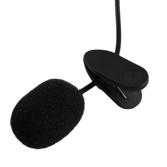 3.5mm Wired Lavalier Microphone Speech Teaching Sound Amplifier Mic for Phone PC