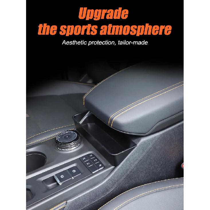 Car Center Console Organizer Tray For Ford Ranger 2023 2024 2025 Interior Accessories Armrest Box Front Storage Box