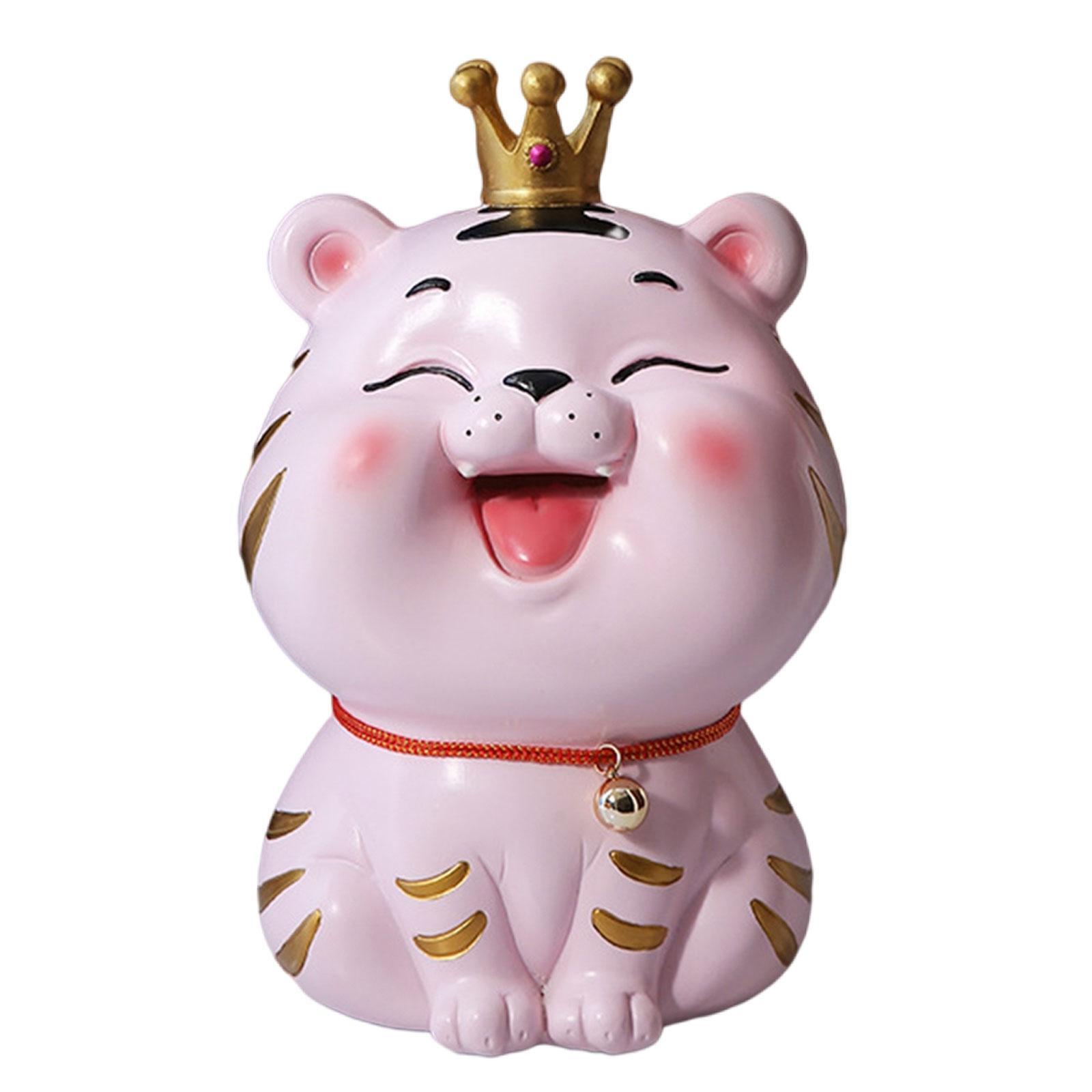 

Симпатичные тигры миниатюрная фигурка копилка украшение для домашнего офиса спальни