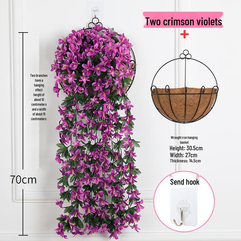 Artificial Rose Vine Wall Hanging for Living Room Decoration