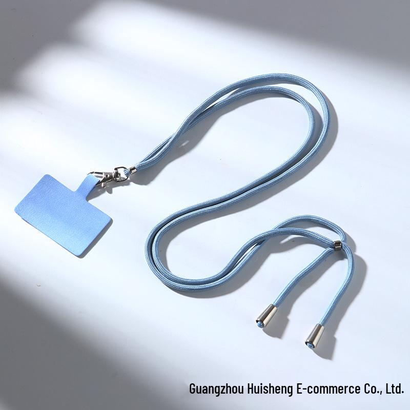 Mobile Phone Lanyard Neck/Crossbody/Wrist Strap with Clip and ID Holder - Anti-Lost Woven Design